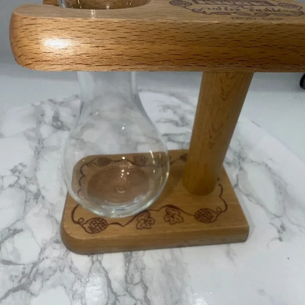PAUWEL KWAK Belgian Beer Glass w/ Wooden Stand